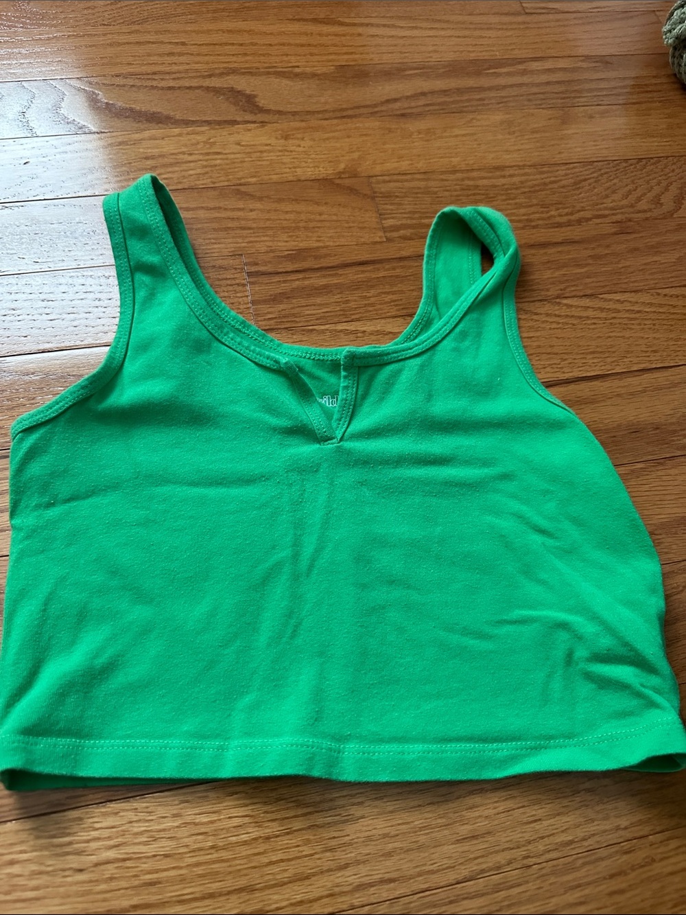 wild fable Bright Green Cropped Tank Top